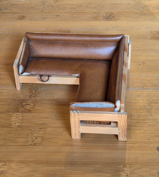 Lisa leather corner sofa