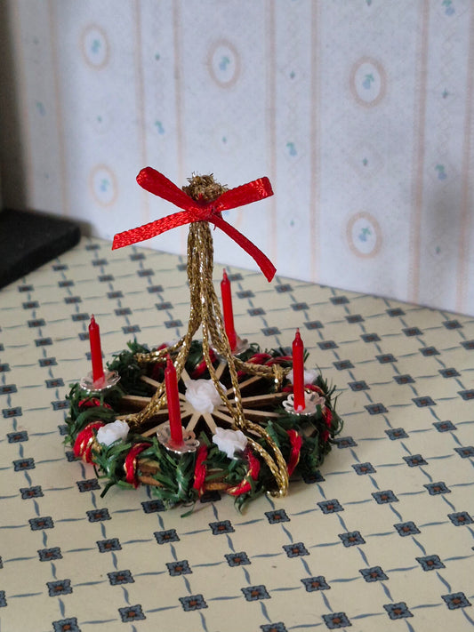 Adventskrans med bånd
