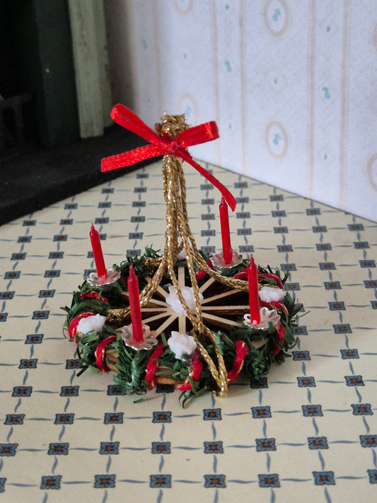 Adventskrans med bånd