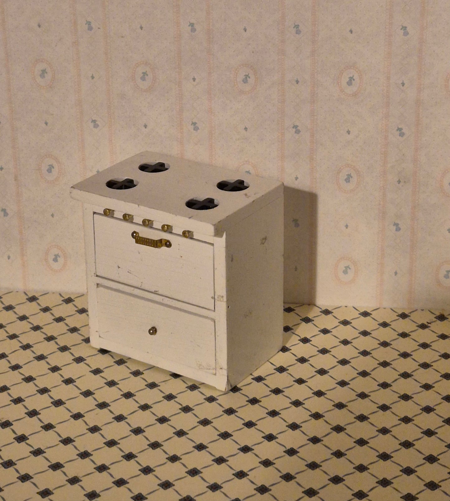 1:12 lavt komfur, plettet