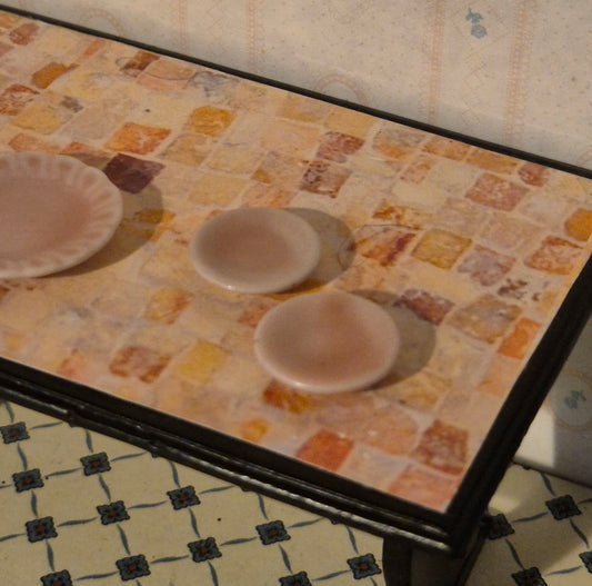 Lyserøde tallerkener