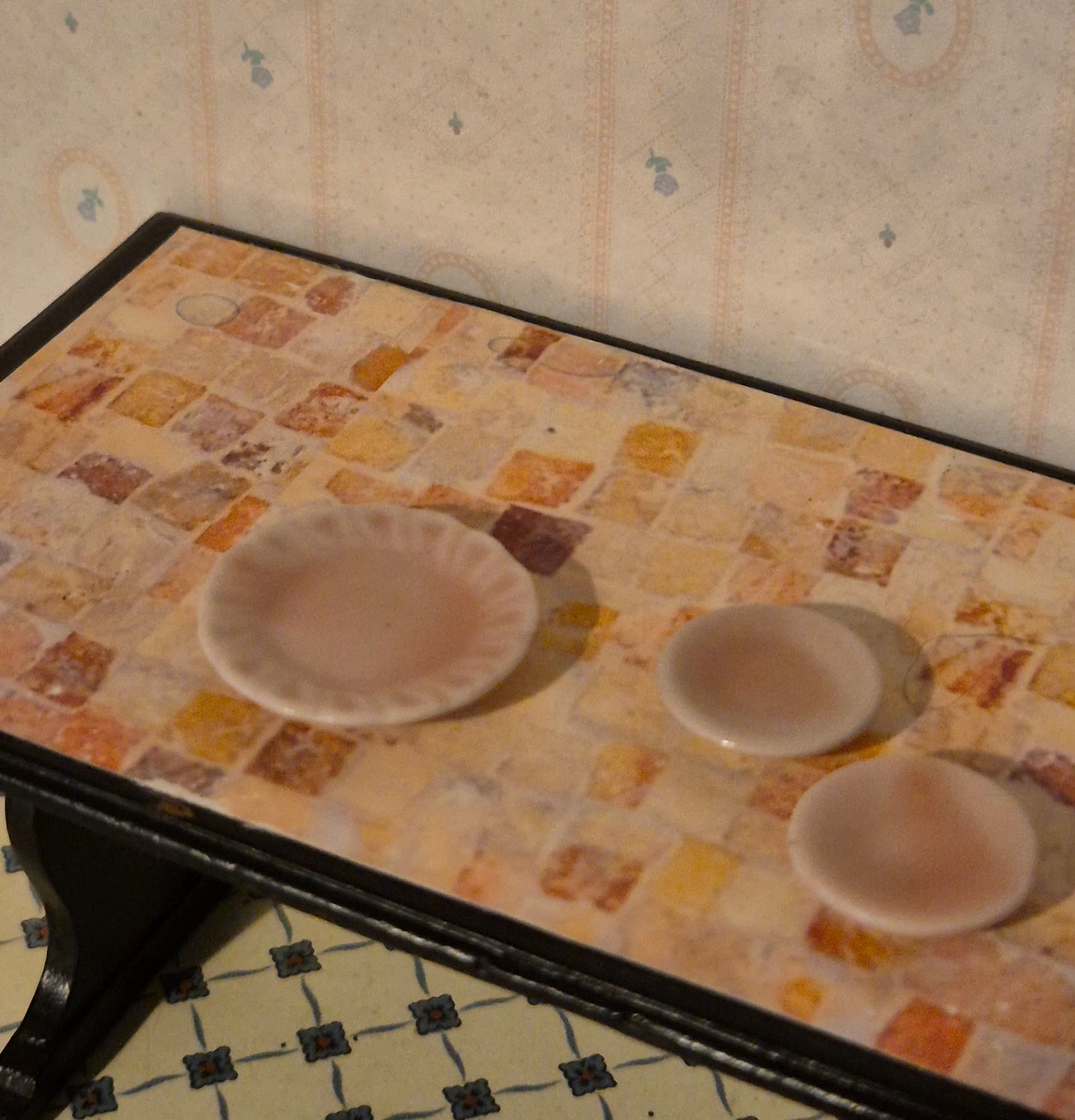 Lyserøde tallerkener