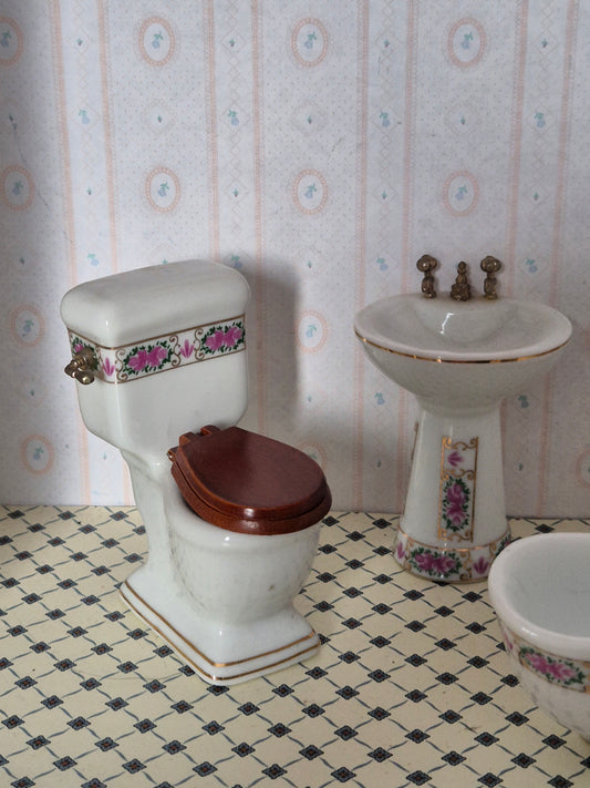 1:12 porcelæn badeværelse