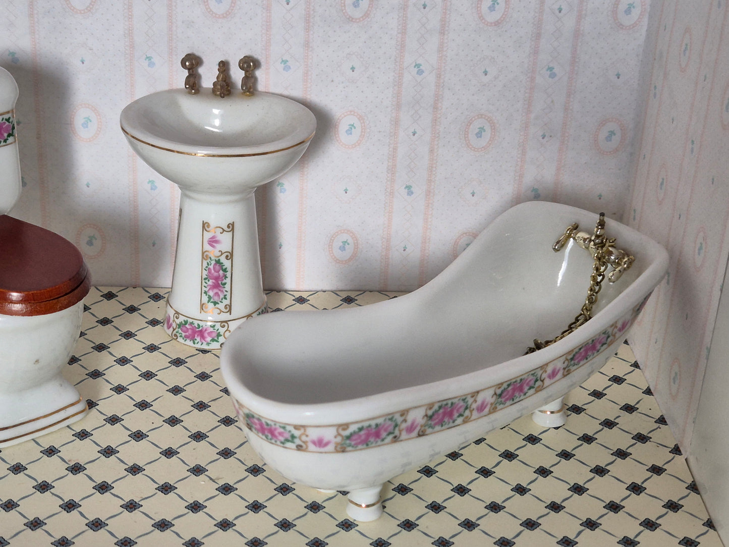 1:12 porcelæn badeværelse