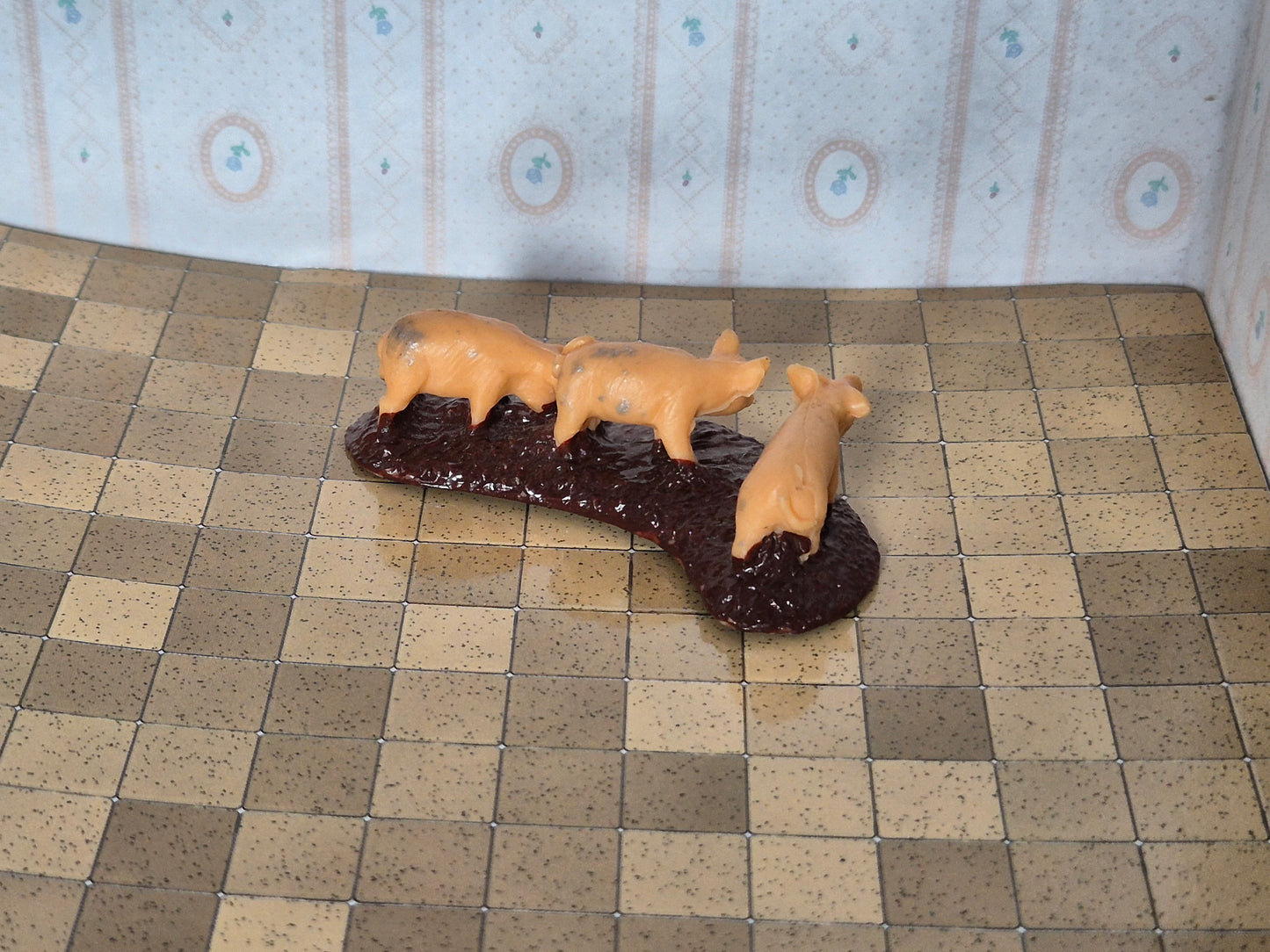 Grissebasser i mudder