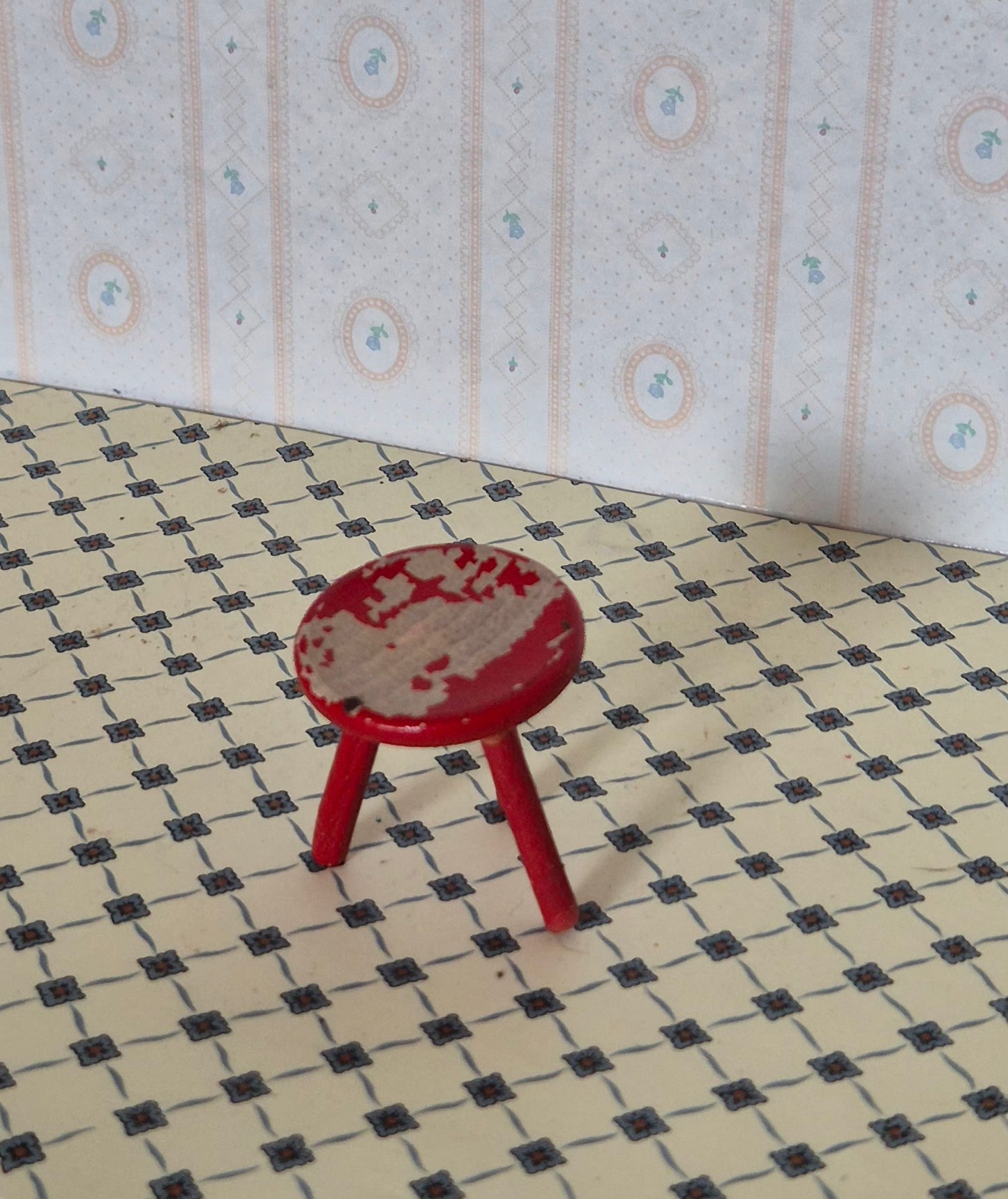 Hanse skammel, patina