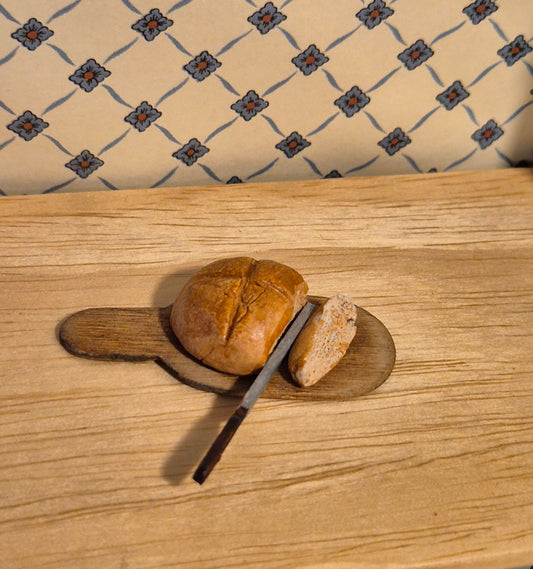 1:12 bræt med brød