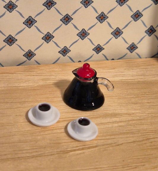 Kaffekande med kopper