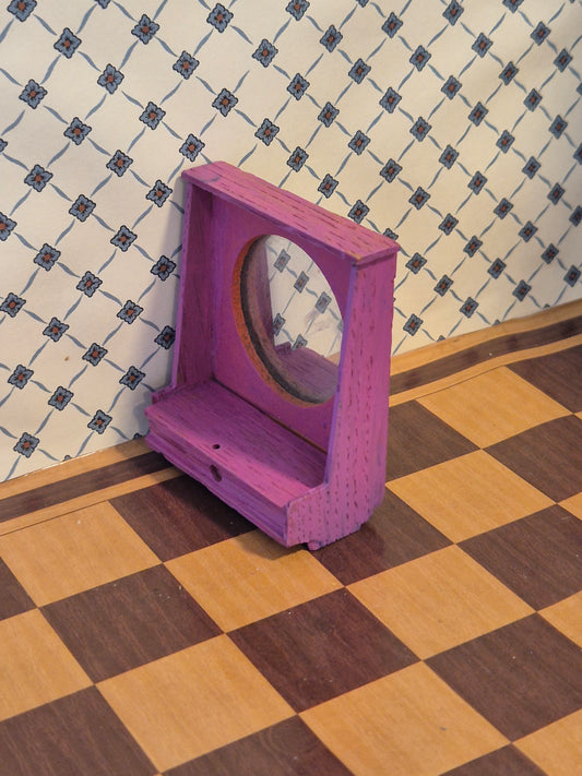 Lisa spejl, malet og uden ben