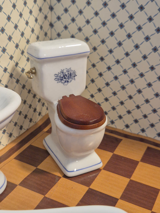 1:12 porcelæn badeværelse