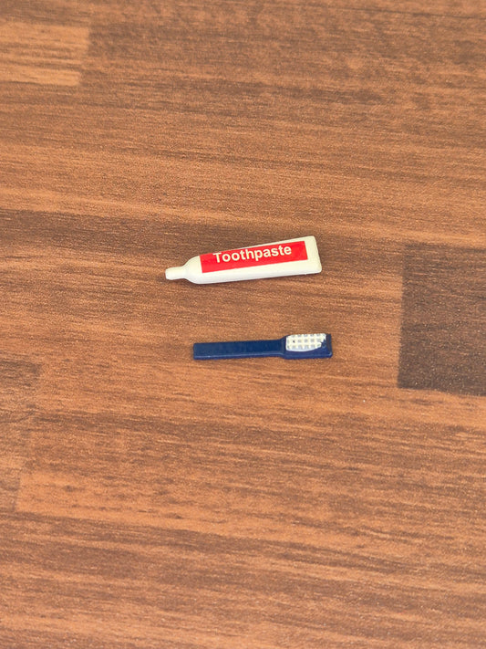 Tandbørste og tandpasta