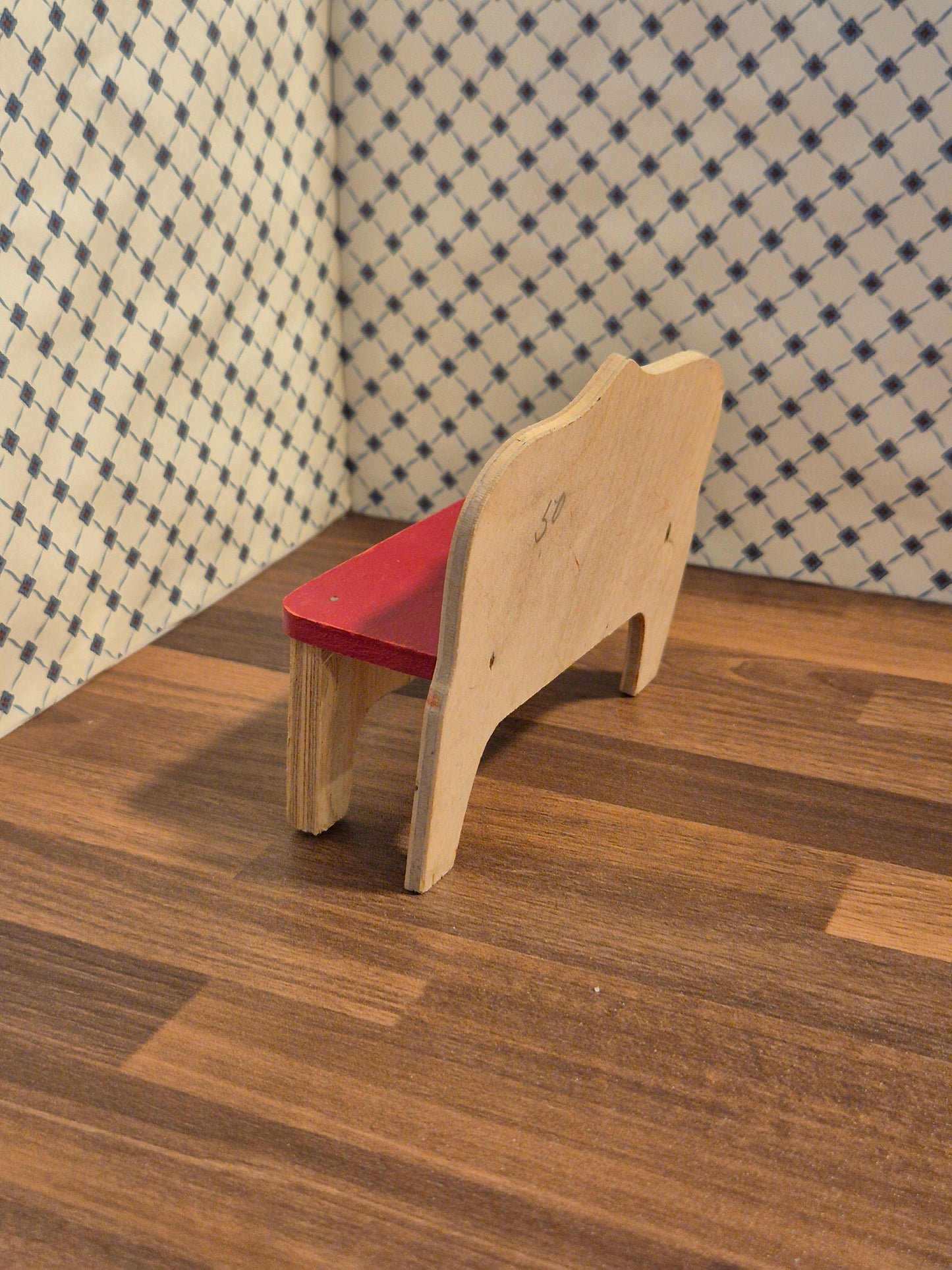Vintage 1:12 bænk