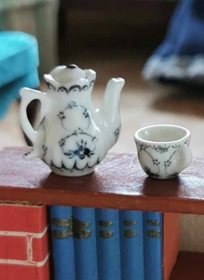 Musselmalet kaffekande