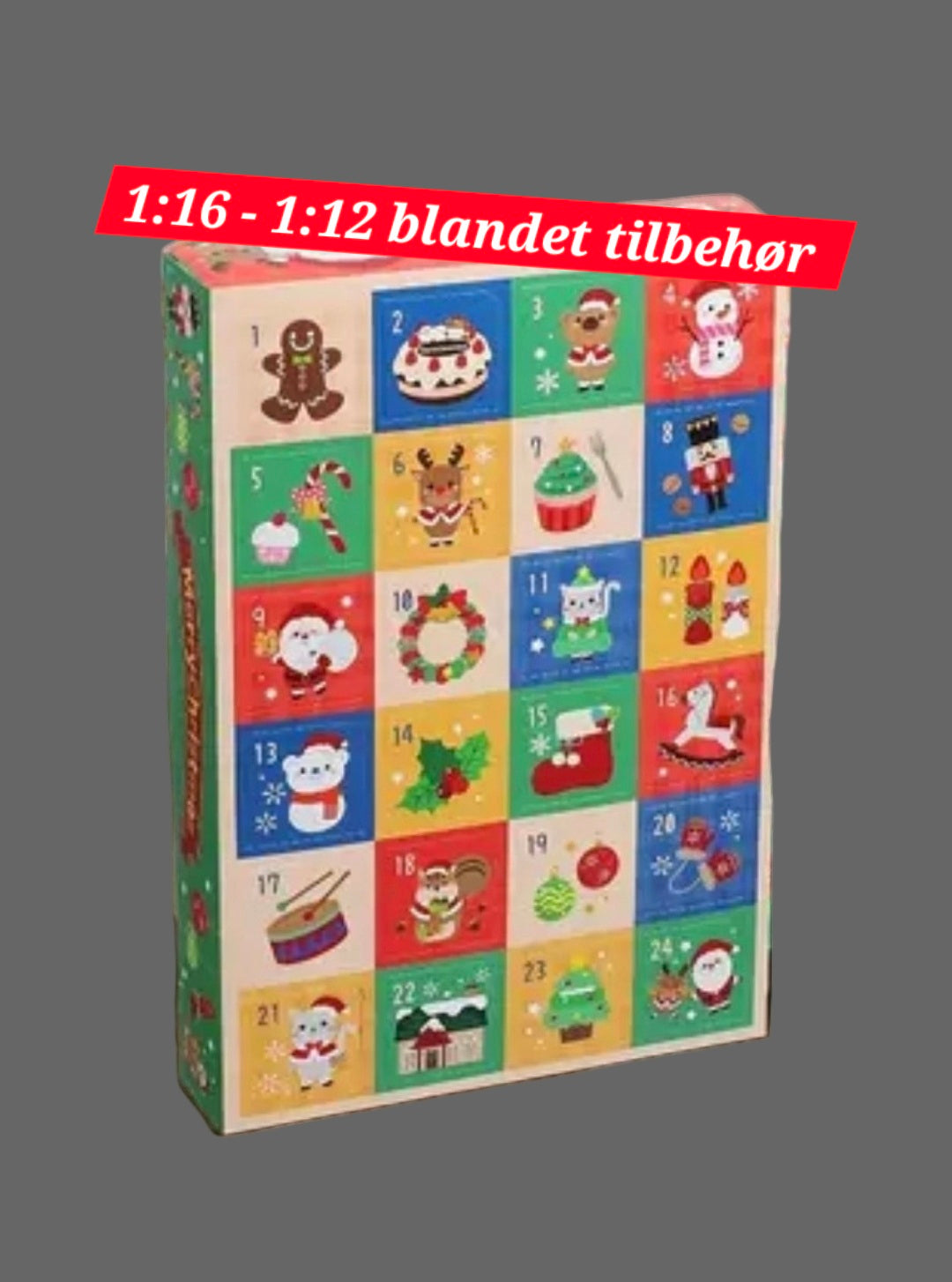 Julekalender / advent calender 1:12 - 1:16 tilbehør
