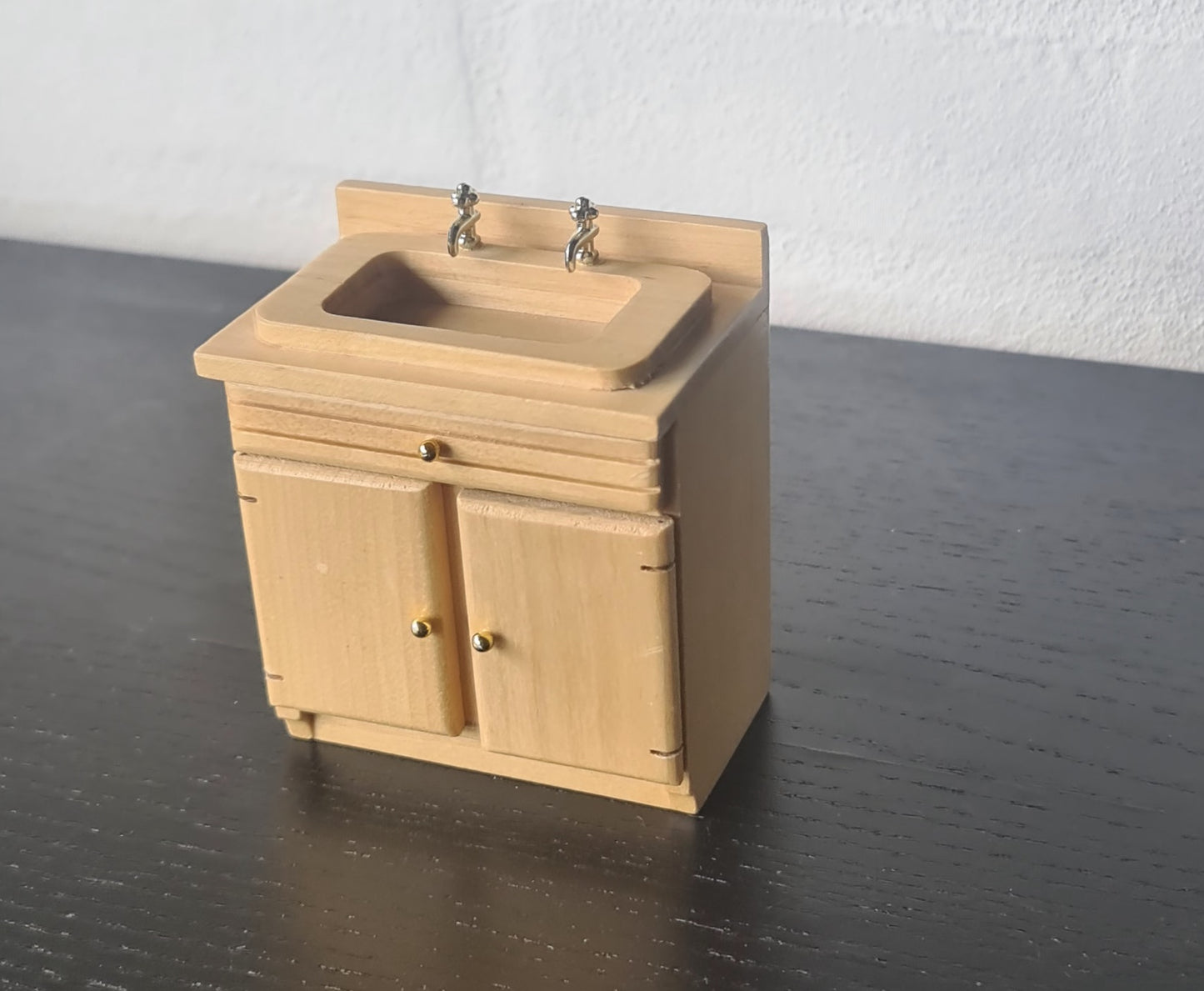 1:12 køkkenvask træ