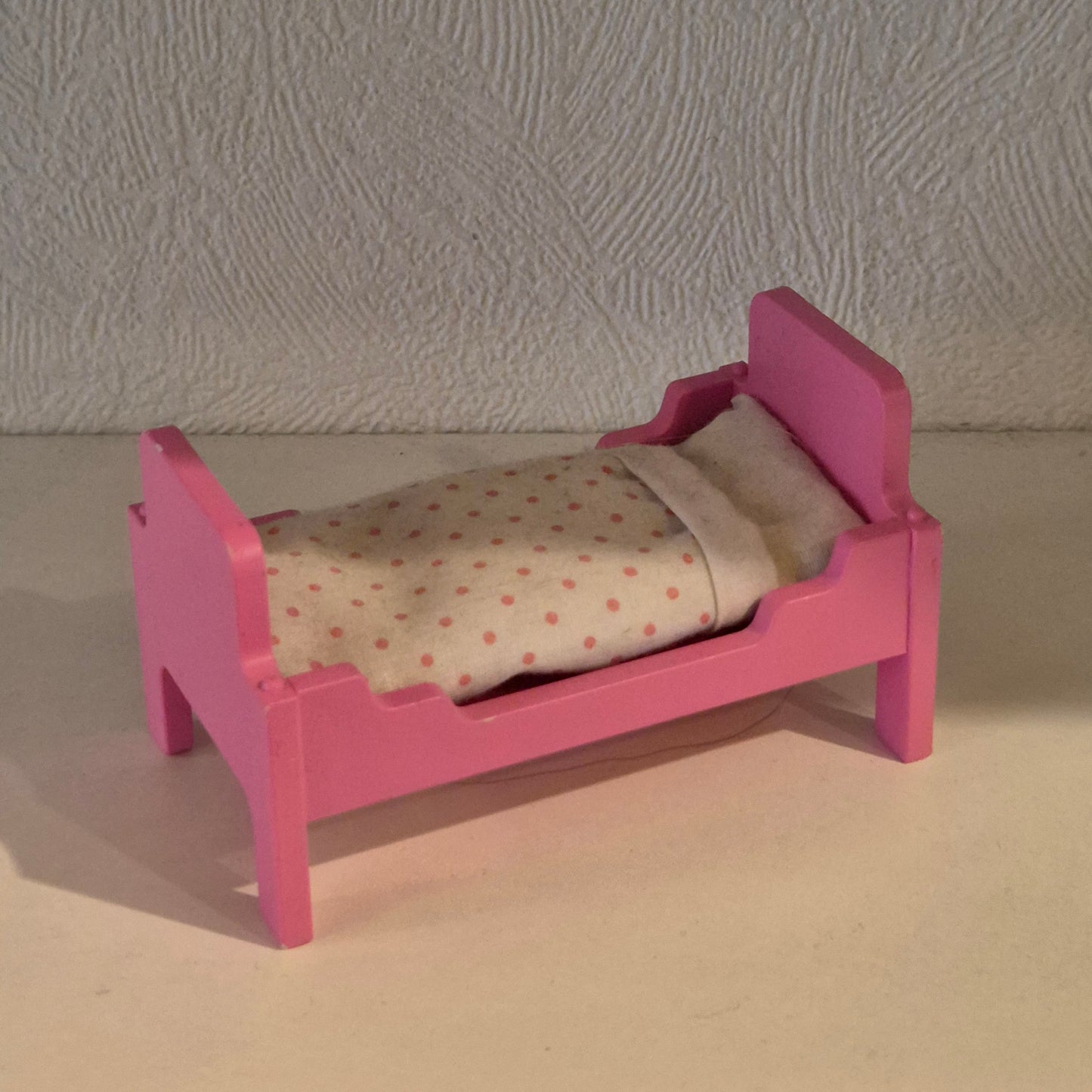 Lundby pink seng