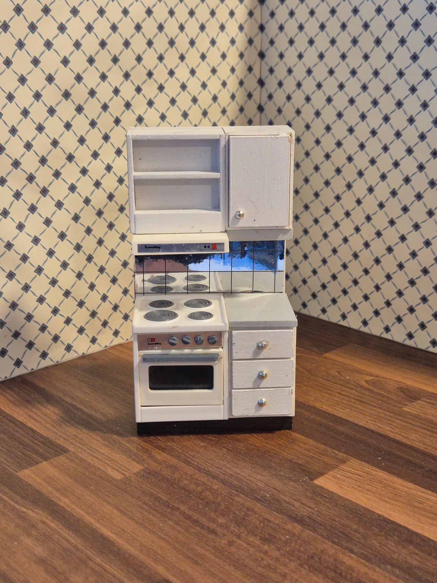 Lundby komfur, skadet ovnlåge