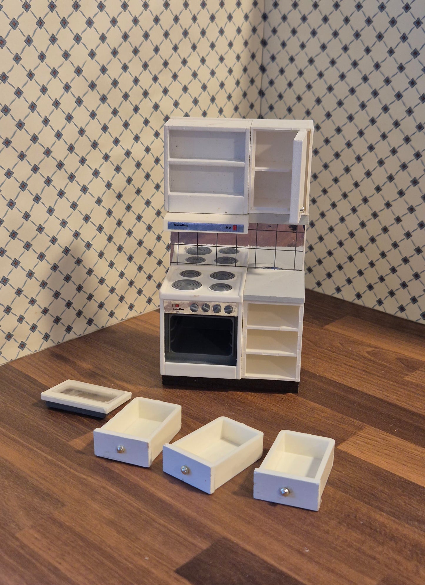 Lundby komfur, skadet ovnlåge