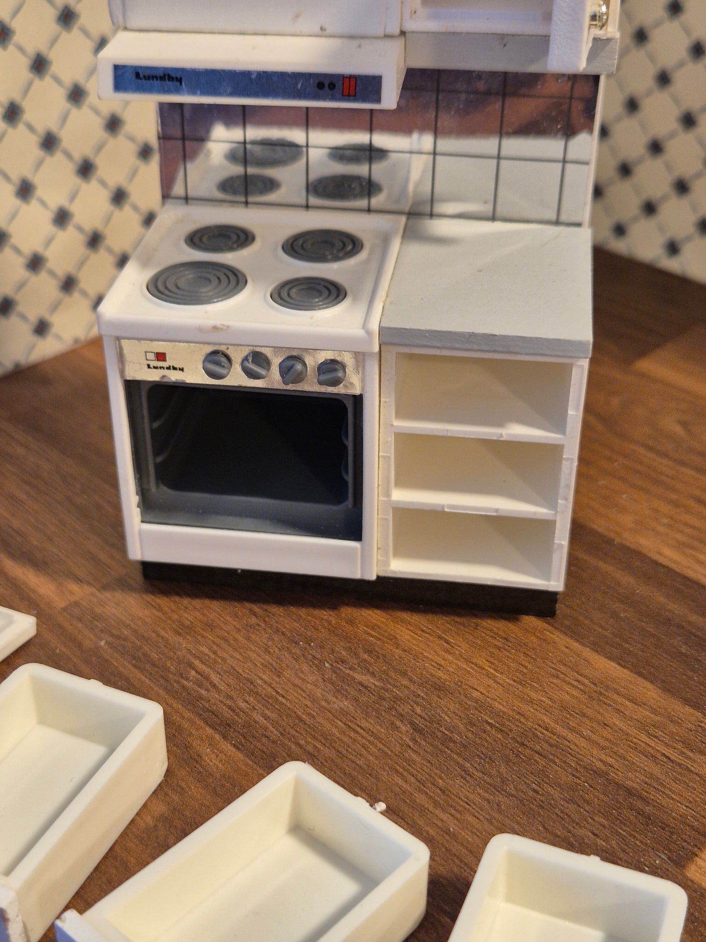 Lundby komfur, skadet ovnlåge