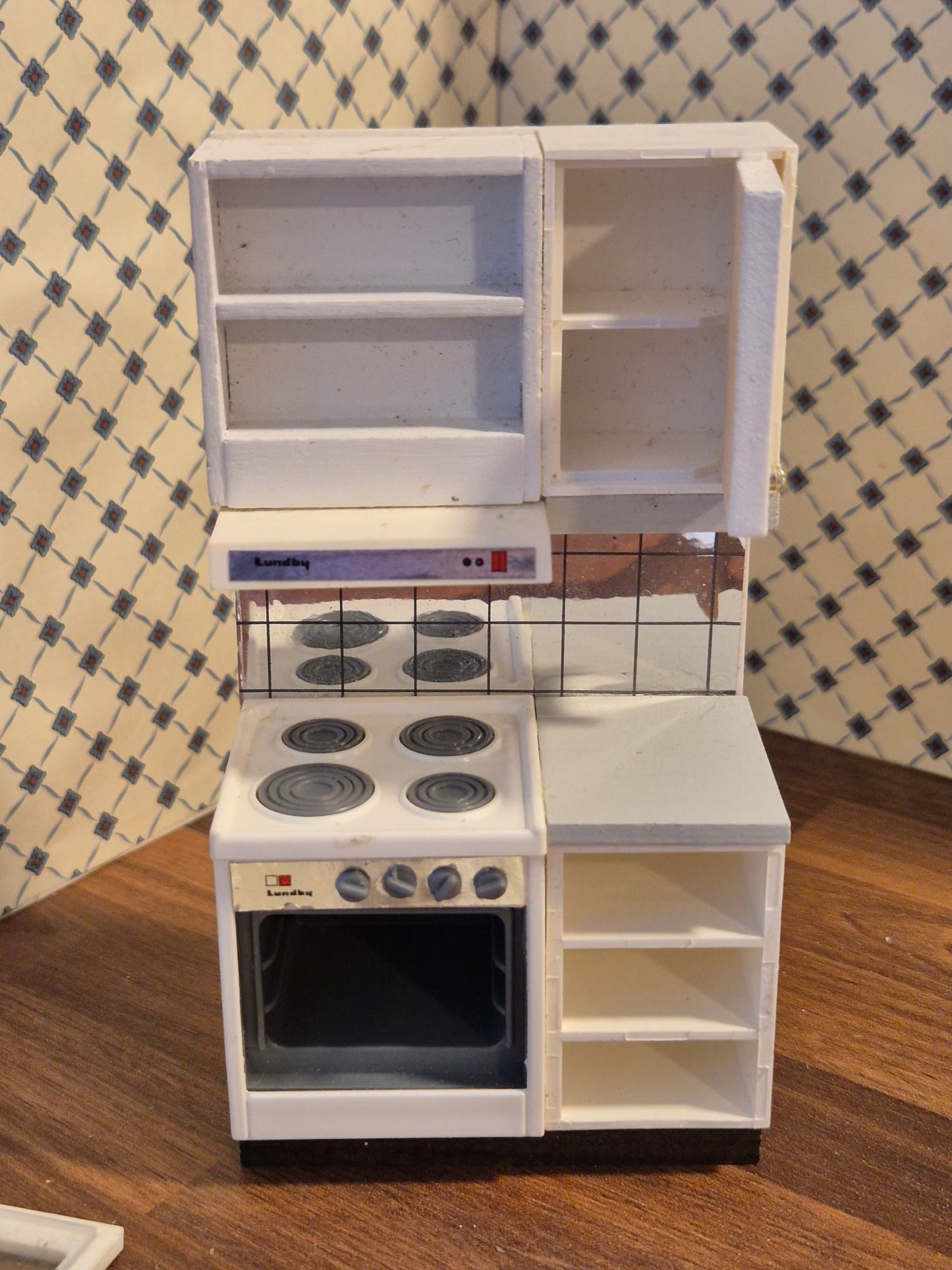 Lundby komfur, skadet ovnlåge