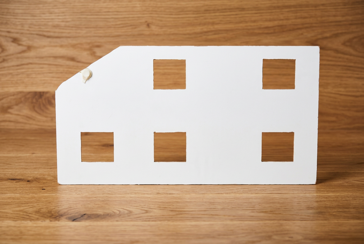 Lundby Stockholm dukkehus front, malet