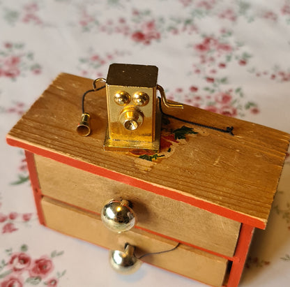 Metal telefon, sættekasse ting