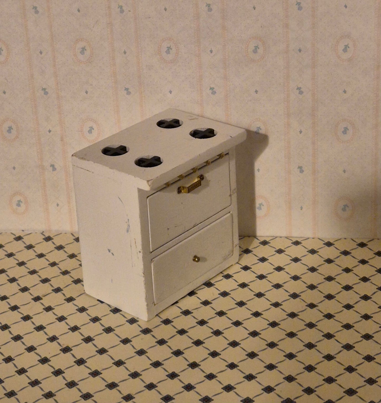 1:12 lavt komfur, plettet