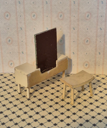 Lundby sminkebord og skammel