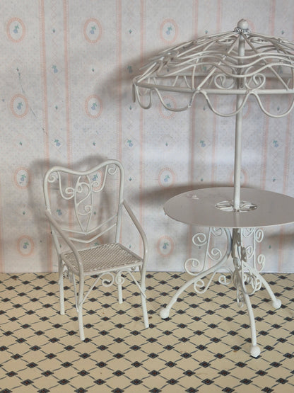 1:12 havemøbler sæt