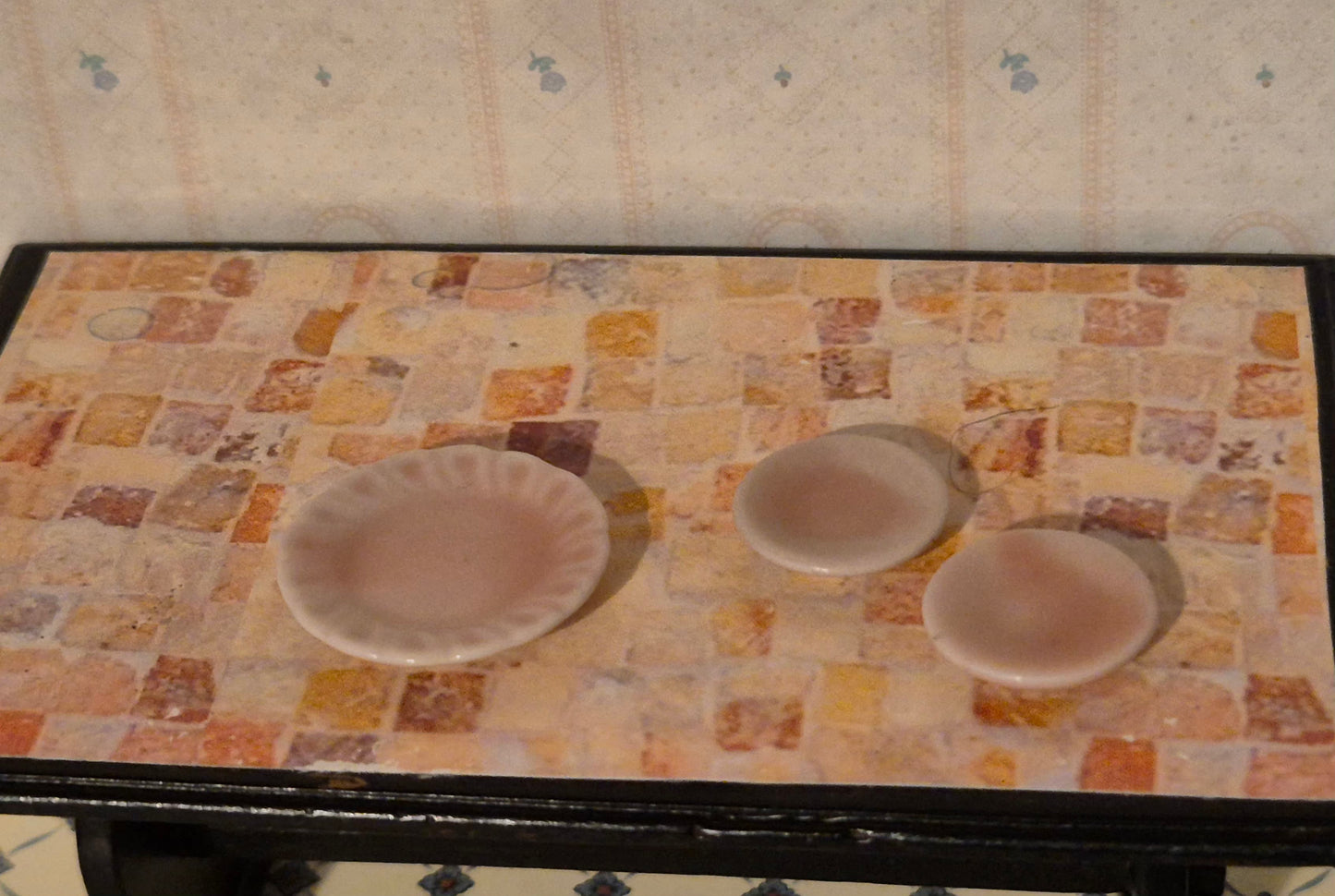 Lyserøde tallerkener