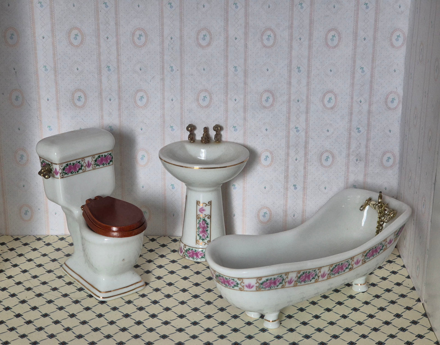 1:12 porcelæn badeværelse