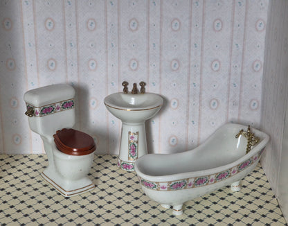 1:12 porcelæn badeværelse