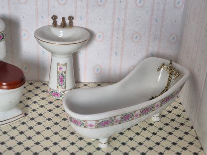 1:12 porcelæn badeværelse