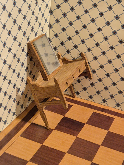 Lisa sminkebord, mangler to ben