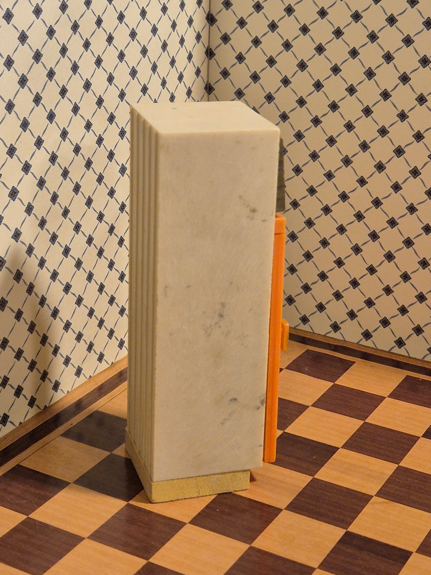 Lundby køleskab, limet låge
