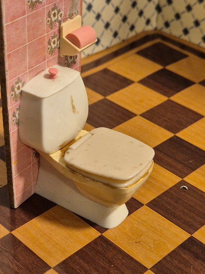 Lundby toilet, brugsspor