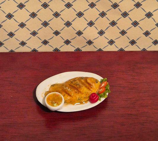 1:12 Fiskeanretning på fad