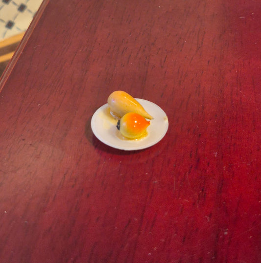 Vintage tallerken med frugt