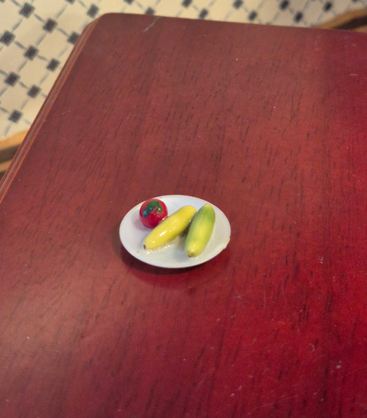 Vintage tallerken mad