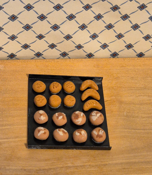 1:12 bradepande med brød