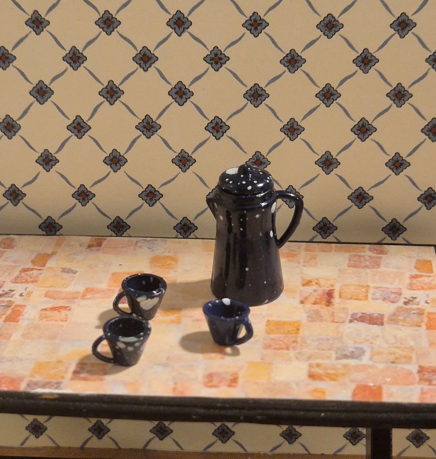 Kaffekande med kopper