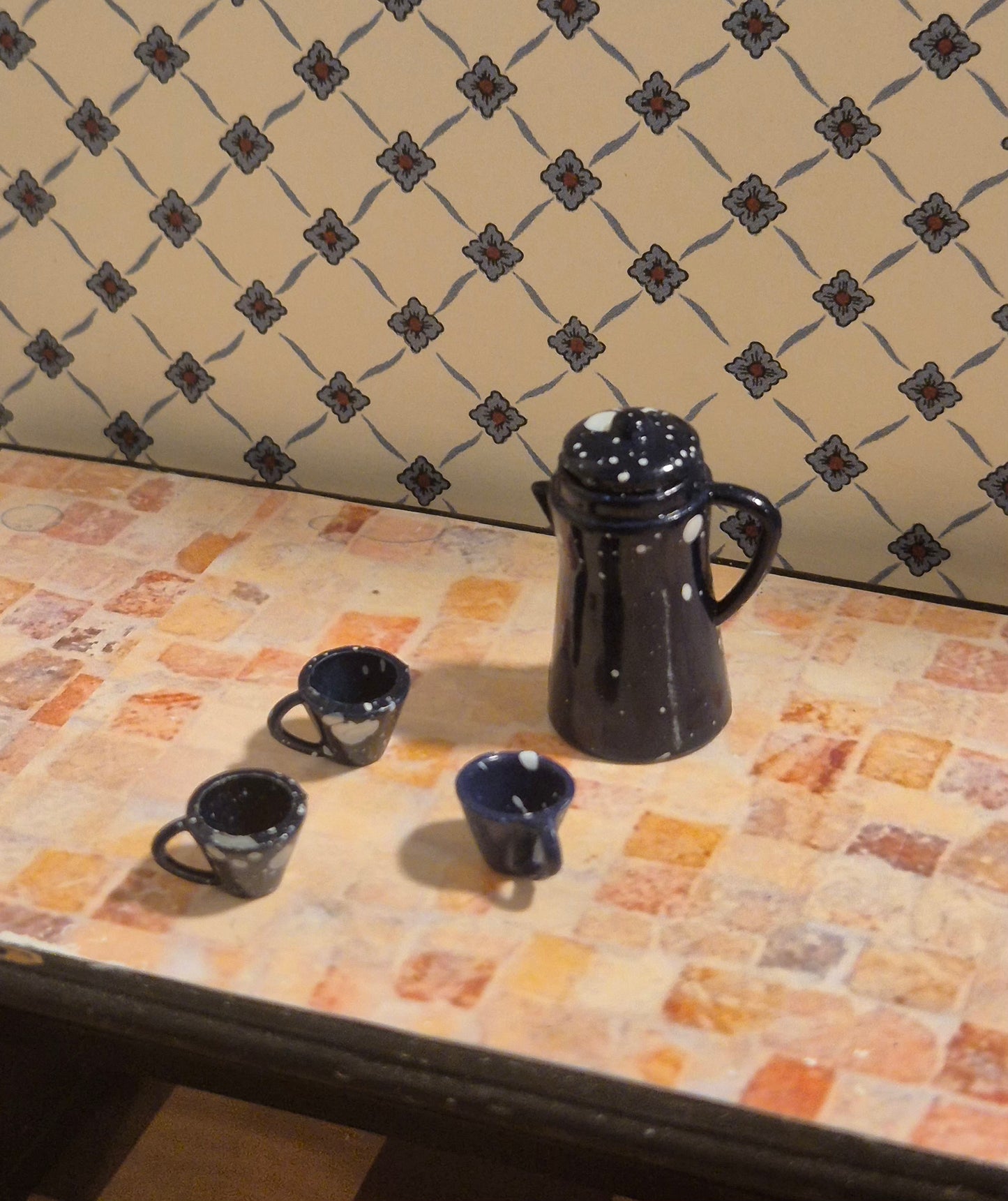 Kaffekande med kopper