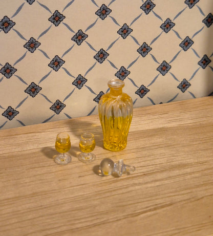 Karaffel med glas