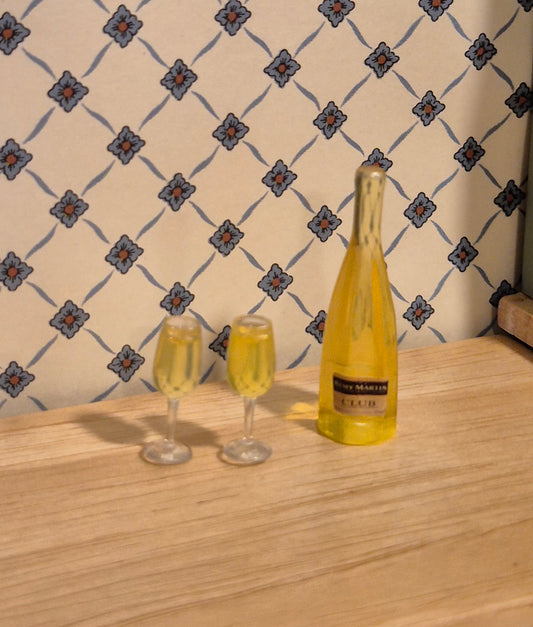 1:12 vin og vinglas sæt