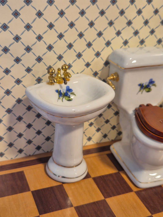 1:12 porcelæn badeværelse