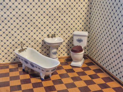 1:12 porcelæn badeværelse