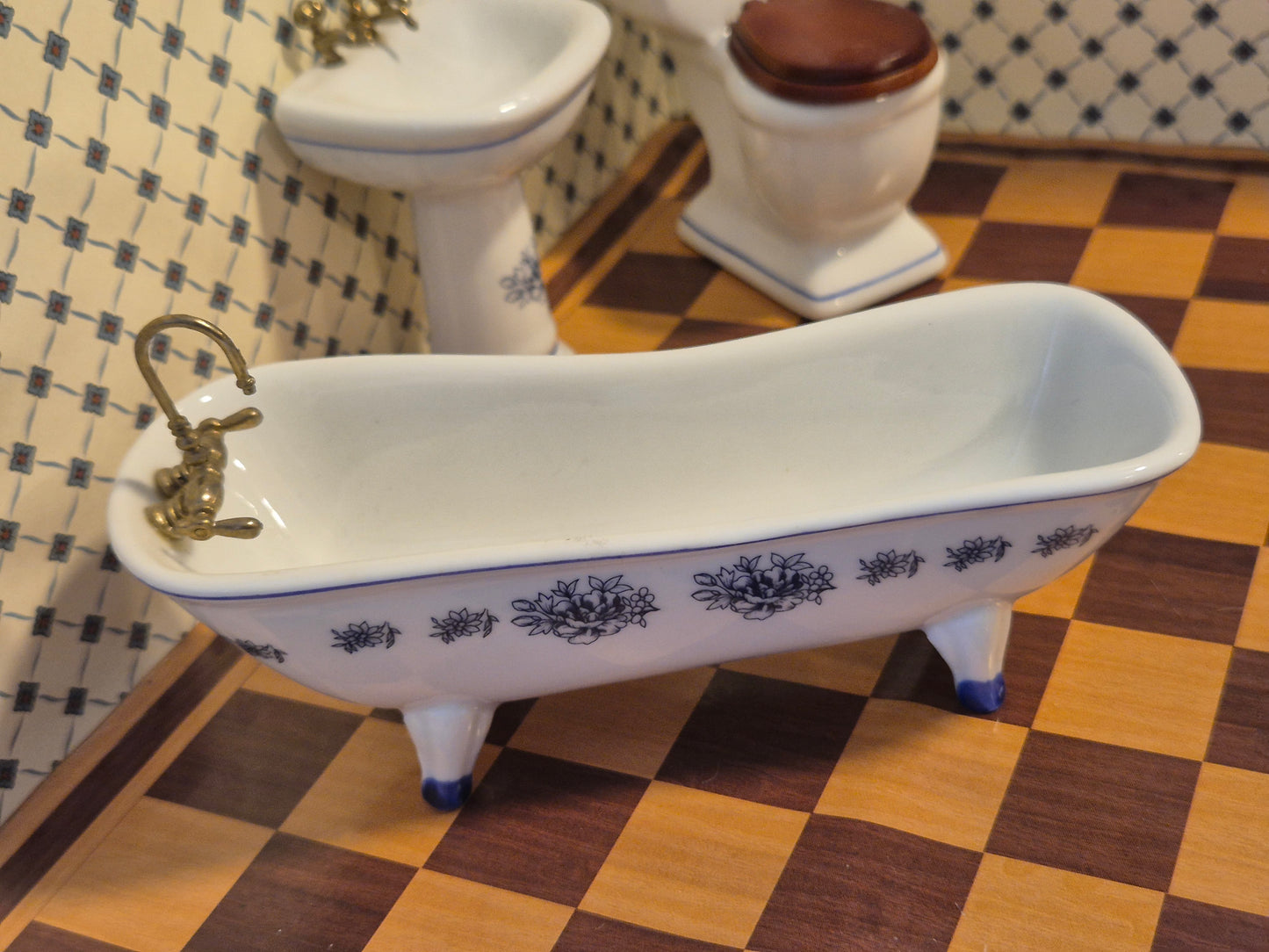 1:12 porcelæn badeværelse