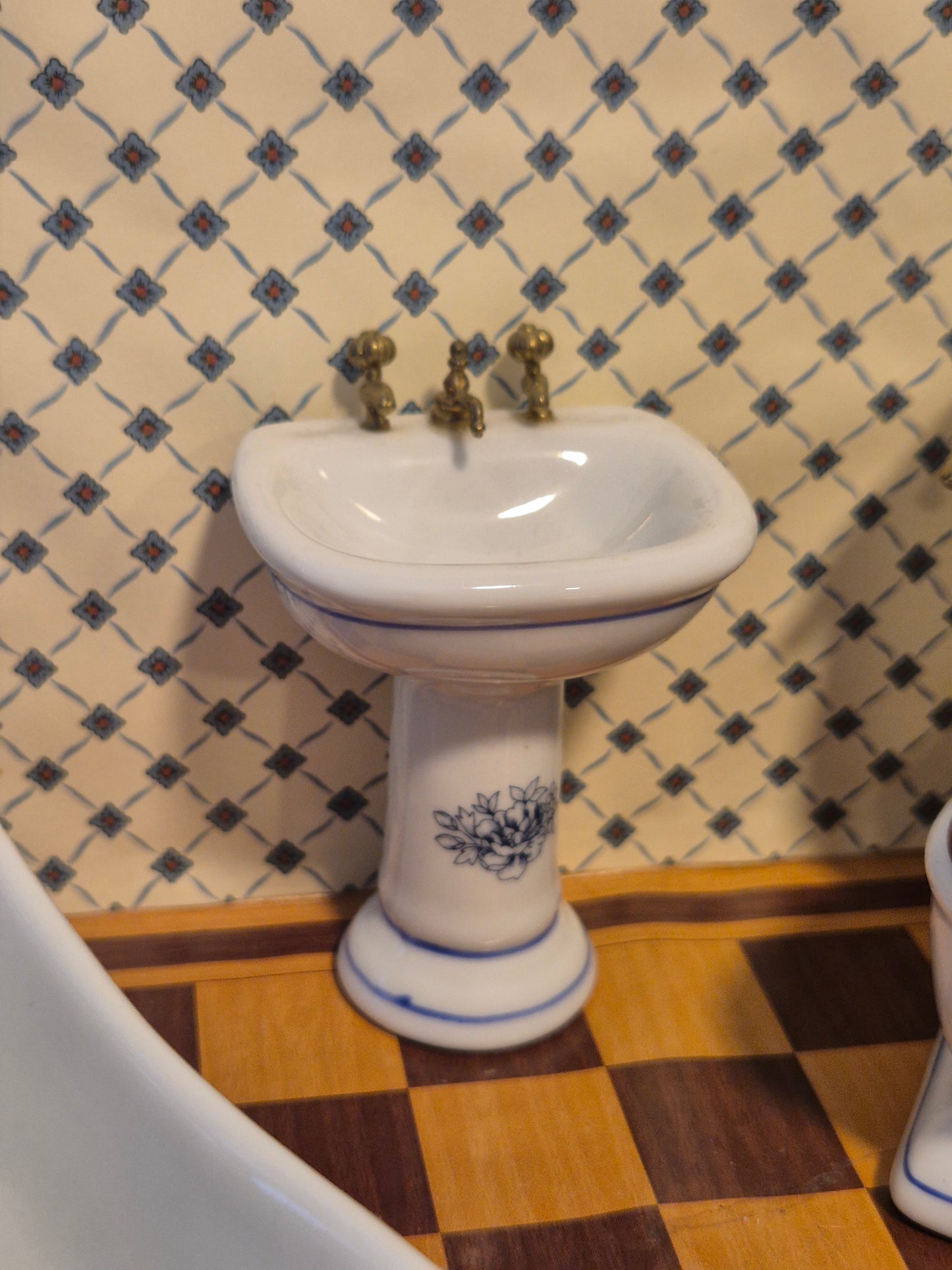 1:12 porcelæn badeværelse