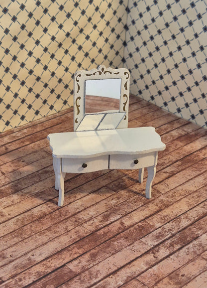 Lundby sminkebord, renoveret spejl