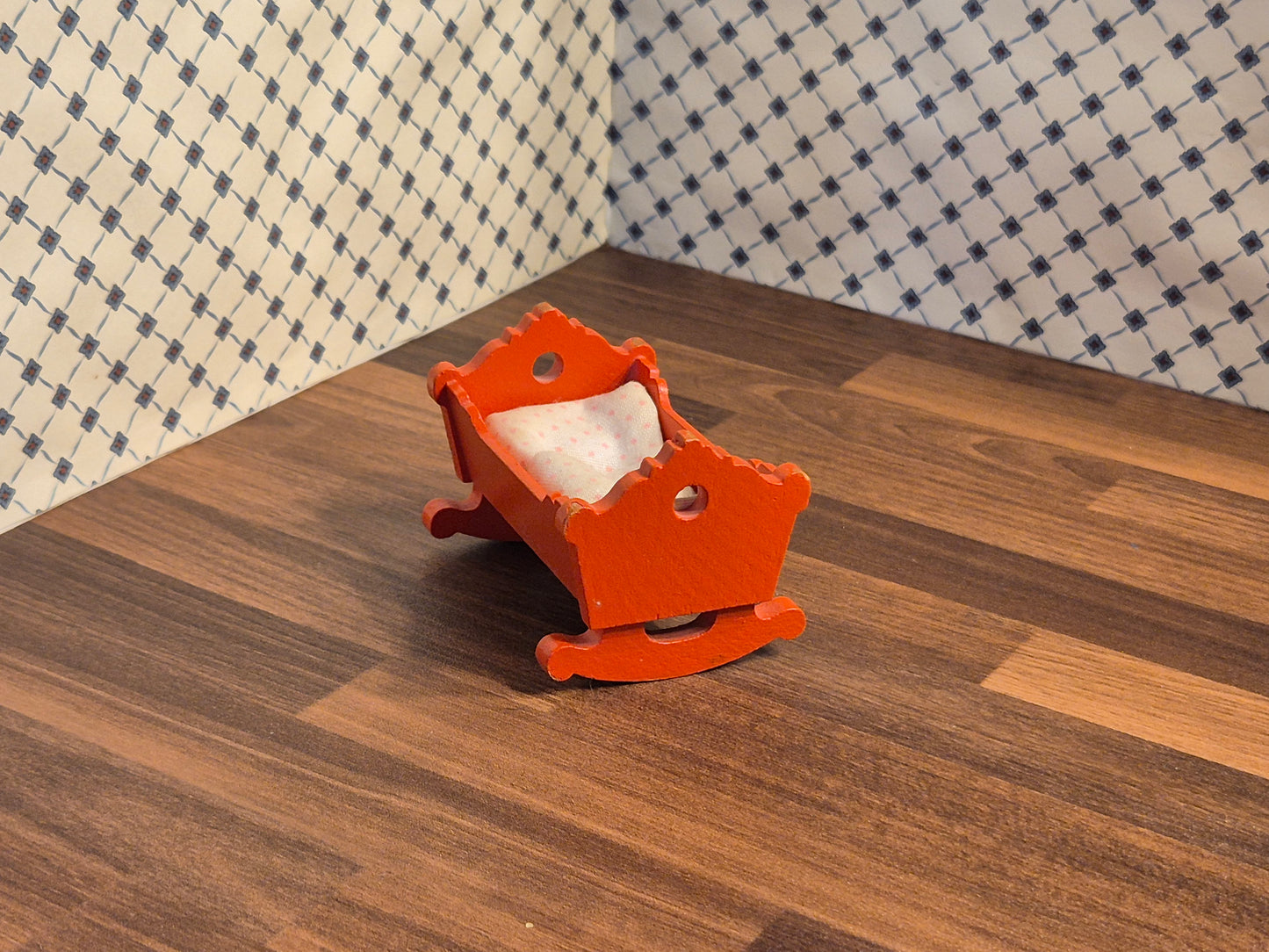 Lundby vugge med sengetøj